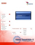 Dysk zewnętrzny SSD SE880 4TB USB3.2A/C Gen2x2 Niebieski