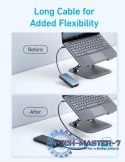 Hub 364 USB-C Dual Display 10w1 2x4K HDMI eth czarny