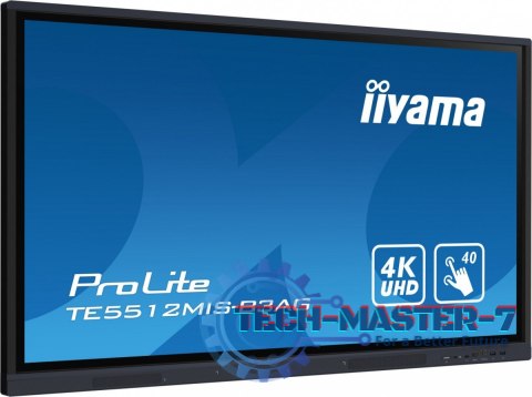 Monitor interaktywny 55 cali TE5512MIS-B3AG INFRARED,40pkt,IPS,4K,7H,WiFi,VGA,HDMI, USB-c,Wifi,Bluetooth,metal,8ms Monitor interaktywny 55 cali TE5512MIS-B3AG INFRARED,40pkt,IPS,4K,7H,WiFi,VGA,HDMI, USB-c,Wifi,Bluetooth,metal,8ms