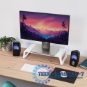 Podstawka pod monitor MONTA GLASS biała