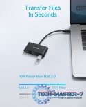 USB-C Hub 3w1 4K HDMI szary