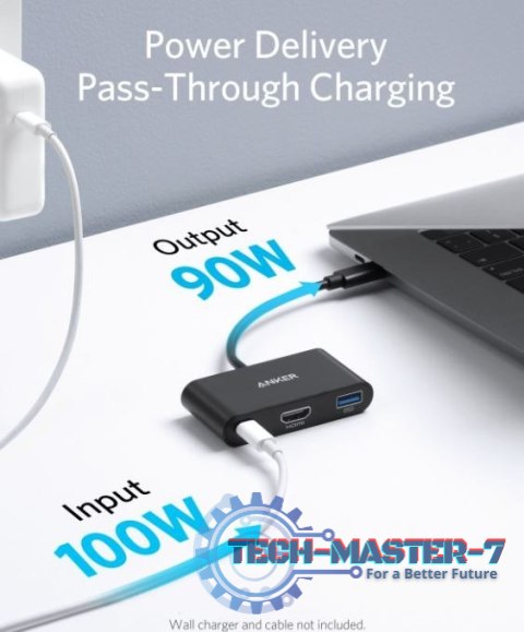 USB-C Hub 3w1 4K HDMI szary USB-C Hub 3w1 4K HDMI szary