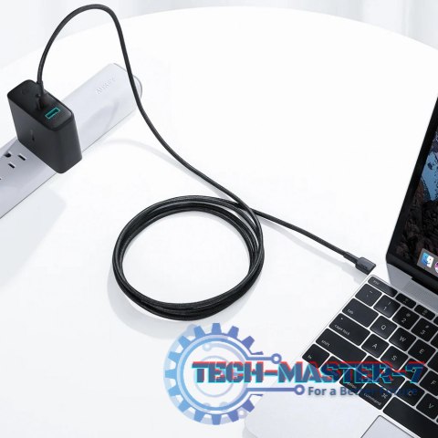 CB-CD45 nylonowy kabel USB C - USB C | 0,9m | 3A | 60W PD | 20V CB-CD45 nylonowy kabel USB C - USB C | 0,9m | 3A | 60W PD | 20V