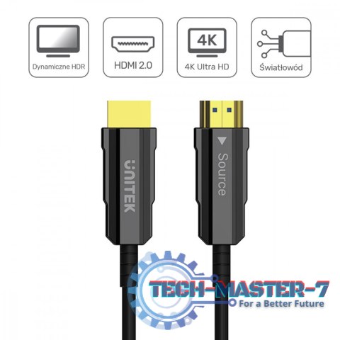 Kabel Optyczny HDMI 2.0 20m 4K60Hz C11072BK-20M Kabel Optyczny HDMI 2.0 20m 4K60Hz C11072BK-20M