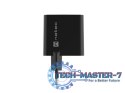 Ładowarka sieciowa Ribera GAN 1X USB-A + 1X USB-C 45W Czarna
