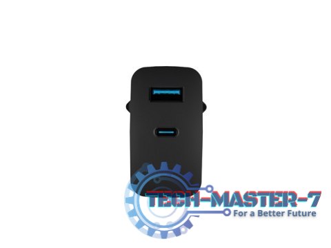 Ładowarka sieciowa Ribera GAN 1X USB-A + 1X USB-C 45W Czarna Ładowarka sieciowa Ribera GAN 1X USB-A + 1X USB-C 45W Czarna
