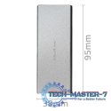 Obudowa | kieszeń na dysk M.2 SSD | SATA | NGFF | USB 3.0 | Superspeed 5Gb/s | 2TB | Srebrna