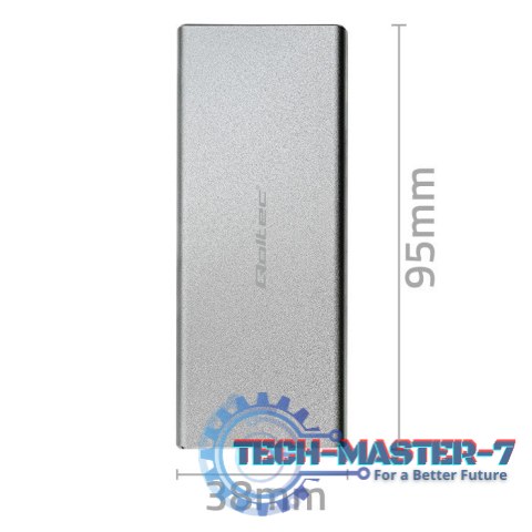Obudowa | kieszeń na dysk M.2 SSD | SATA | NGFF | USB 3.0 | Superspeed 5Gb/s | 2TB | Srebrna Obudowa | kieszeń na dysk M.2 SSD | SATA | NGFF | USB 3.0 | Superspeed 5Gb/s | 2TB | Srebrna