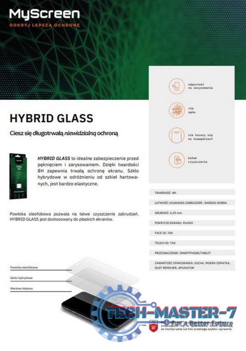 Szkło hybrydowe HybridGlass iPhone 12 Pro Max 6,7 cala Szkło hybrydowe HybridGlass iPhone 12 Pro Max 6,7 cala