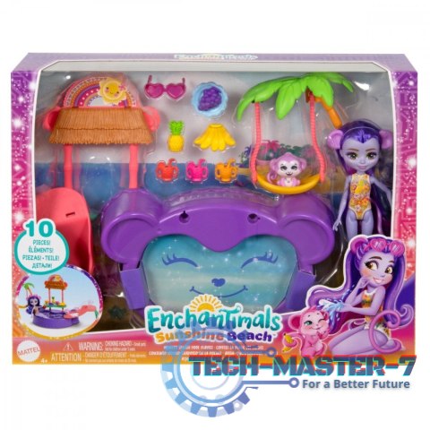 Zestaw Enchantimals Tropikalny basen + lalka Małpka Zestaw Enchantimals Tropikalny basen + lalka Małpka