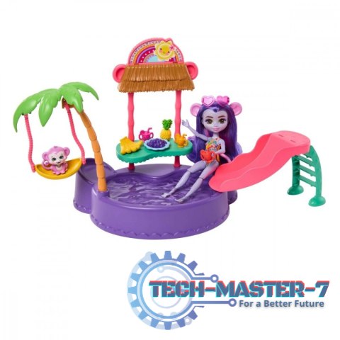 Zestaw Enchantimals Tropikalny basen + lalka Małpka Zestaw Enchantimals Tropikalny basen + lalka Małpka