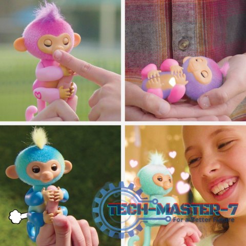 Figurka interaktywna Fingerlings Małpka Niebieska Leo Figurka interaktywna Fingerlings Małpka Niebieska Leo