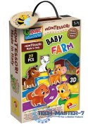 Gra Montessori Baby Wood - Dziecięca farma