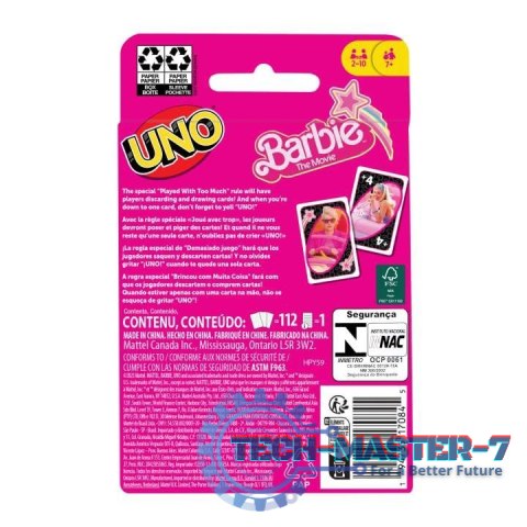 Karty UNO Barbie The Movie Karty UNO Barbie The Movie