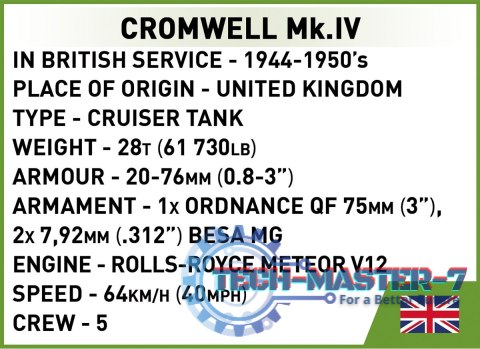 Klocki Historical Collection Cromwell Mk.IV Klocki Historical Collection Cromwell Mk.IV