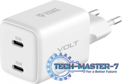 Ładowarka sieciowa USB C 2x18W 3A Power delivery 3.0 QC3.0 Biała