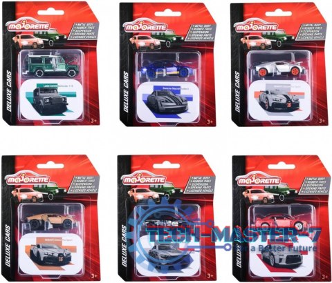 Pojazd Majorette Deluxe 6 rodzajów mix