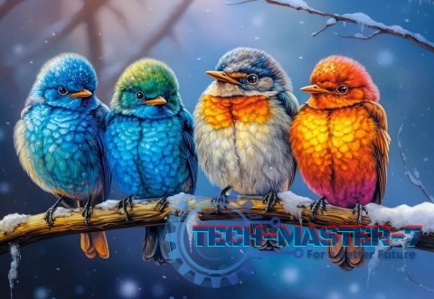 Puzzle 1500 elementów Ptaszki Razem cieplej Puzzle 1500 elementów Ptaszki Razem cieplej