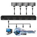 Aktywny rozdzielacz Splitter 4 x HDMI 4K x 2K | 3.4Gb/s