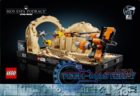 Klocki Star Wars 75380 Diorama: Wyścig ścigaczy w Mos Espa Klocki Star Wars 75380 Diorama: Wyścig ścigaczy w Mos Espa