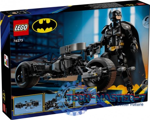 Klocki Super Heroes 76273 Figurka Batmana do zbudowania i batcykl Klocki Super Heroes 76273 Figurka Batmana do zbudowania i batcykl