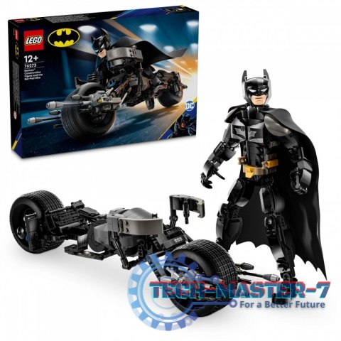 Klocki Super Heroes 76273 Figurka Batmana do zbudowania i batcykl Klocki Super Heroes 76273 Figurka Batmana do zbudowania i batcykl
