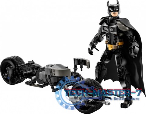 Klocki Super Heroes 76273 Figurka Batmana do zbudowania i batcykl Klocki Super Heroes 76273 Figurka Batmana do zbudowania i batcykl