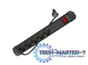 Listwa zasilająca 3.0m 5x230 SC SP1-05F-0300-BK