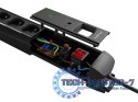 Listwa zasilająca 3.0m 5x230 SC SP1-05F-0300-BK