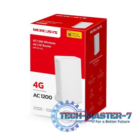 Mercusys MB130-4G 4G LTE Router AC1200 Mercusys MB130-4G 4G LTE Router AC1200