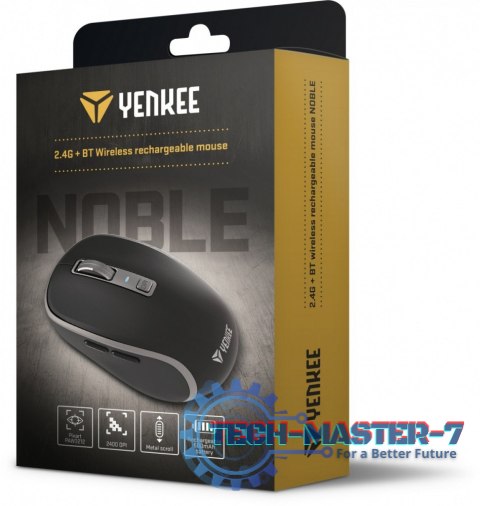 Mysz bezprzewodowa Dual WiFi+Bluetooth akumulator 5 przycisków Mysz bezprzewodowa Dual WiFi+Bluetooth akumulator 5 przycisków