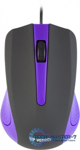 Mysz przewodowa USB, 3 przyciski, gumowana powierzchnia