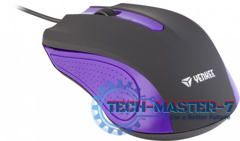 Mysz przewodowa USB, 3 przyciski, gumowana powierzchnia Mysz przewodowa USB, 3 przyciski, gumowana powierzchnia