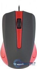 Mysz przewodowa USB 3 przyciski, gumowana powierzchnia