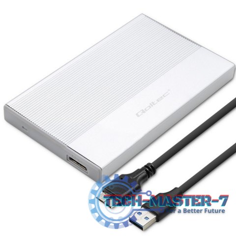 Obudowa | Kieszeń na dysk SSD HDD 2.5 cala| SATA | USB 3.0 | Super speed 5Gb/s | 2TB | Srebrna