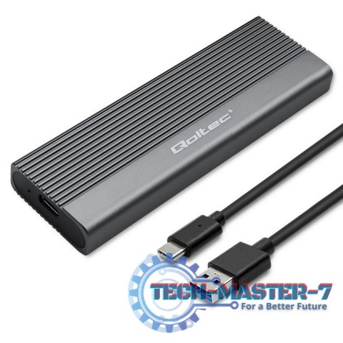 Obudowa | kieszeń na dysk SSD M.2 | SATA | NGFF | USB-C | Super speed 6Gb/s | 2TB | Szara Obudowa | kieszeń na dysk SSD M.2 | SATA | NGFF | USB-C | Super speed 6Gb/s | 2TB | Szara