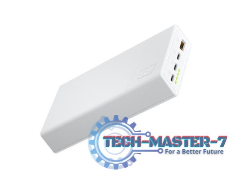 Powerbank PowerPlay 20S Biały 20000mAh 22,5W 3x USB-C 1x USB-A