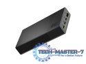 Powerbank PowerPlay 20S Czarny 20000mAh 22,5W 3x USB-C 1x USB-A